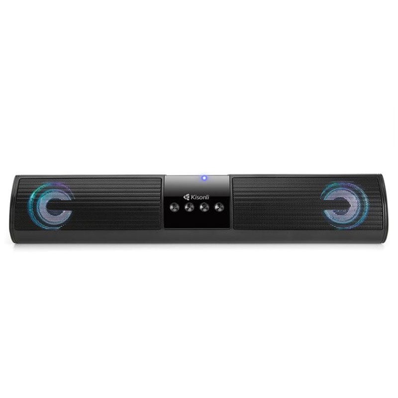 Kisonli 907 Wireless Bluetooth Speaker LED - Black