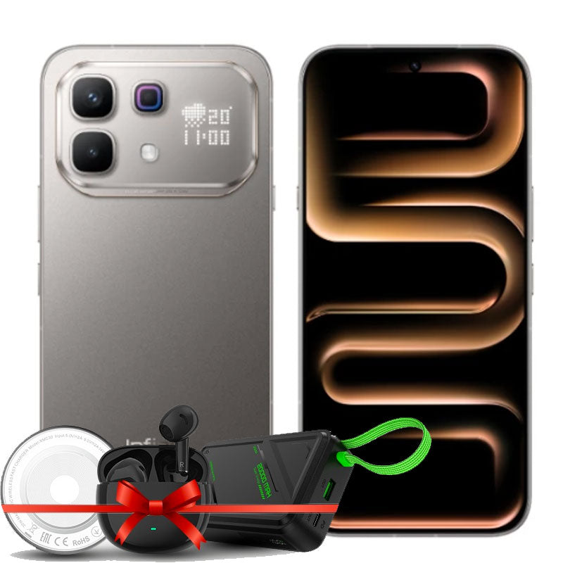 Infinix , Note 60 PRO , 5G , X6878 , 12GB RAM - 256GB , Mist Titanium (POWER BANK+WIRELESS CHARGER)
