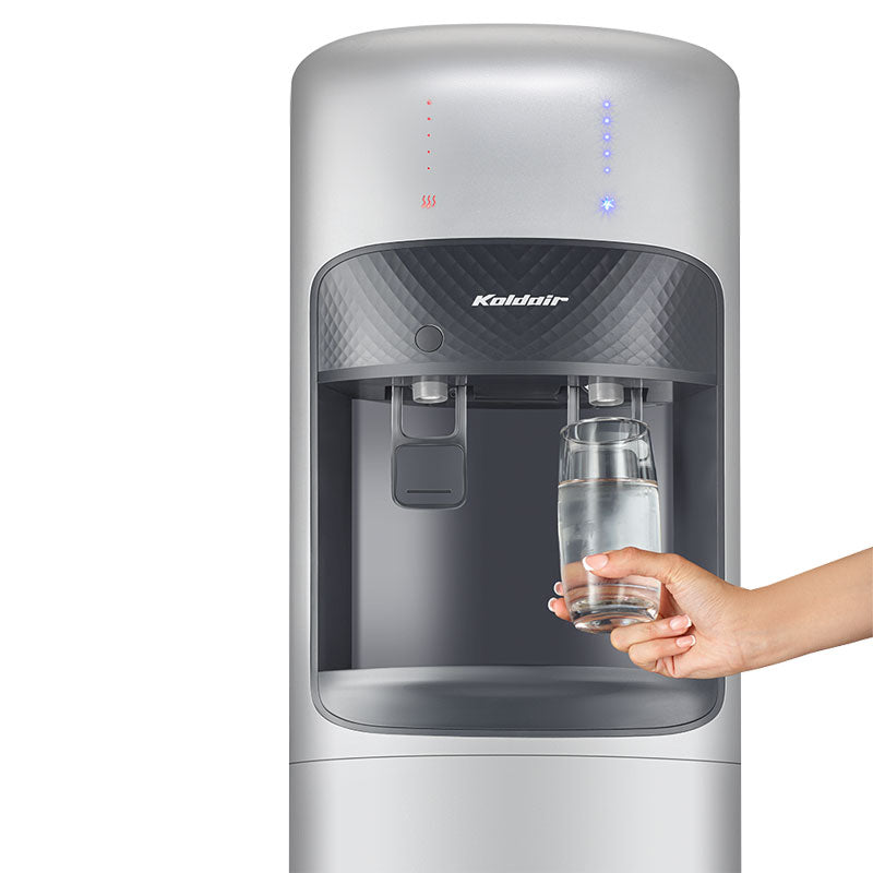 Koldair Hot & Cold Water Dispenser, 2 Taps, Silver - KWD-AF2.1