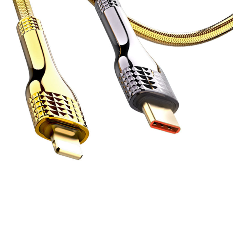 LDNIO Fast Charging Data Cable LS651 Type-C to Lightning 30W - Gold*Gray