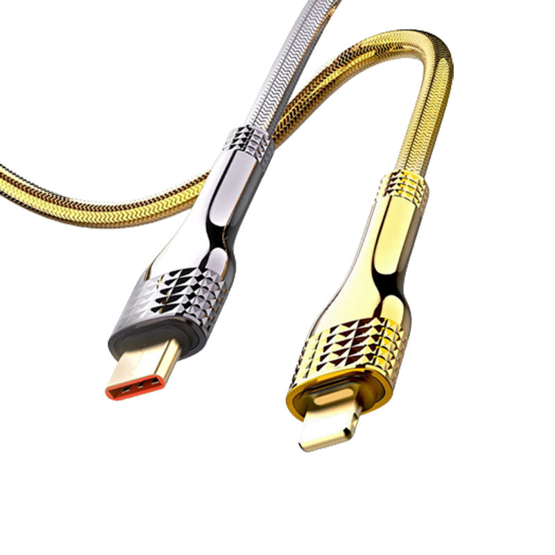 LDNIO Fast Charging Data Cable LS651 Type-C to Lightning 30W - Gold*Gray