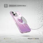 Levelo Hearts Magsafe Case For iPhone 16 Pro Max - Pink