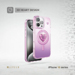 Levelo Hearts Magsafe Case For iPhone 16 Pro Max - Pink