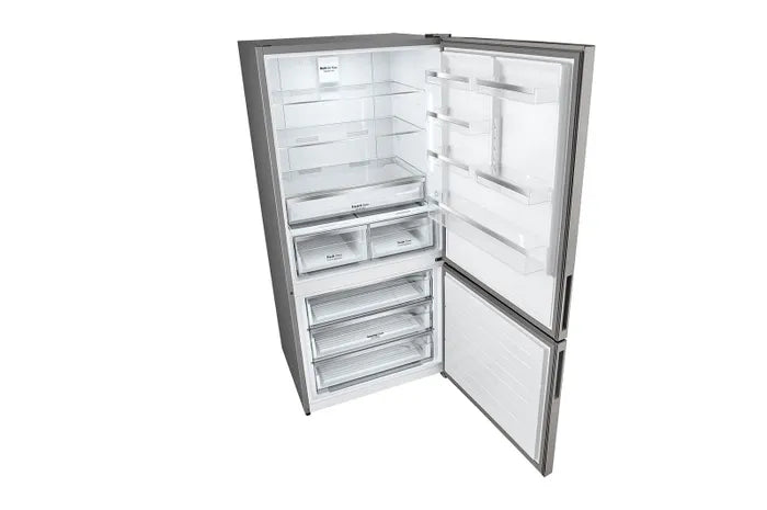 LG Digital No Frost Refrigerator With Inverter Technology, 588 Liter, GTF569PVAM - Silver