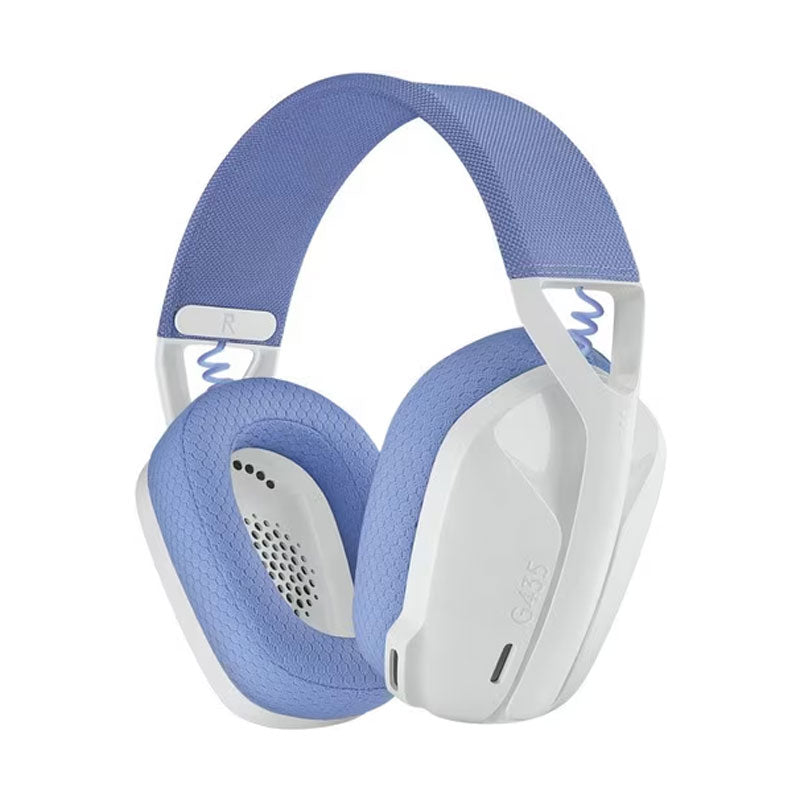 Logitech G435 Wireless Lightspeed Headset - Stereo - Off-White & Lilac