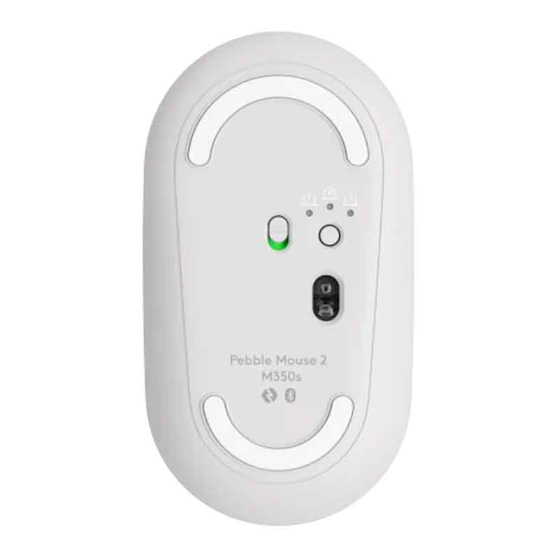 Logitech Silent Mouse Wireless , White - M350S