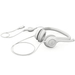 Logitech H390 Headphone Wired Stereo Microphone - White