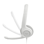 Logitech H390 Headphone Wired Stereo Microphone - White