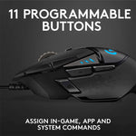 Logitech Mouse HERO High Performance Gaming G502