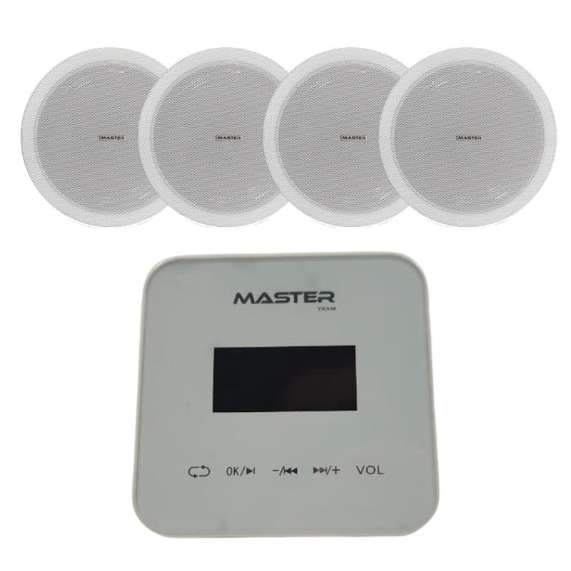 Master Amplifier 220X ( 40 W ) 2 Ports + 4 Master Speaker 606LmC (6 W) in 18cm