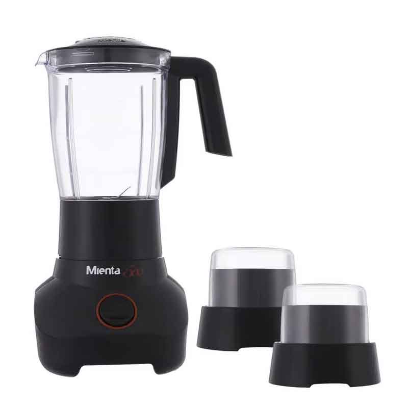 Mienta Blender With Grinder , 500 Watt, 1.5L , Black – BL1251B