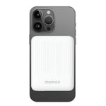 MOMAX Q.Mag Minimal2 10000mAh Magnetic Wireless Power Bank - White