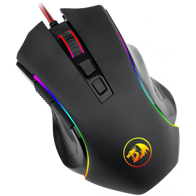 Redragon M607 Griffin 7200 DPI RGB Gaming Mouse - Black