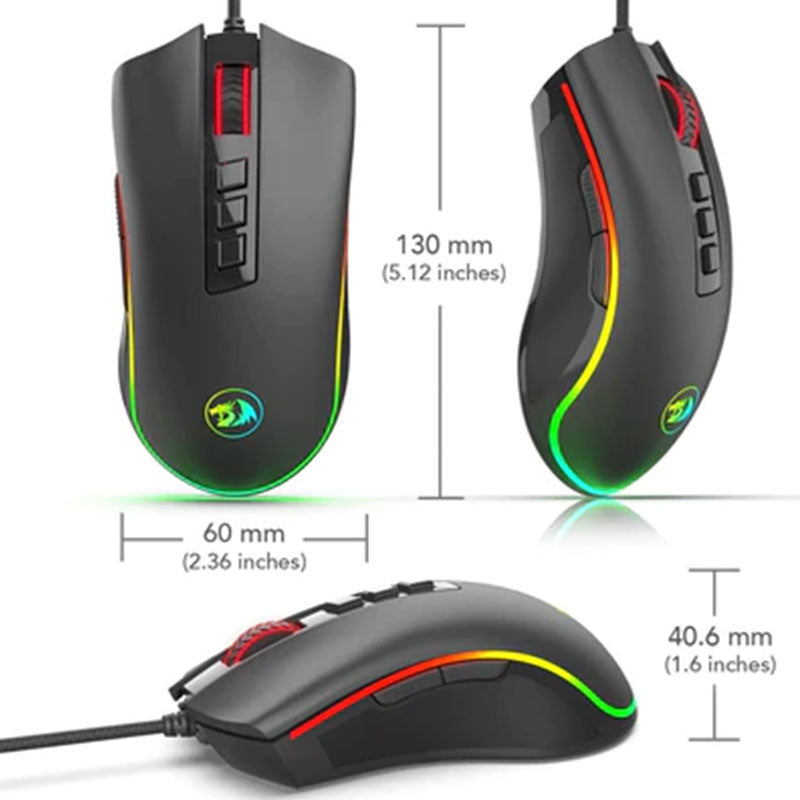 Redragon Mouse Gaming Wired Optical M711-2 - Black