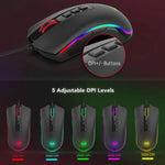 Redragon Mouse Gaming Wired Optical M711-2 - Black