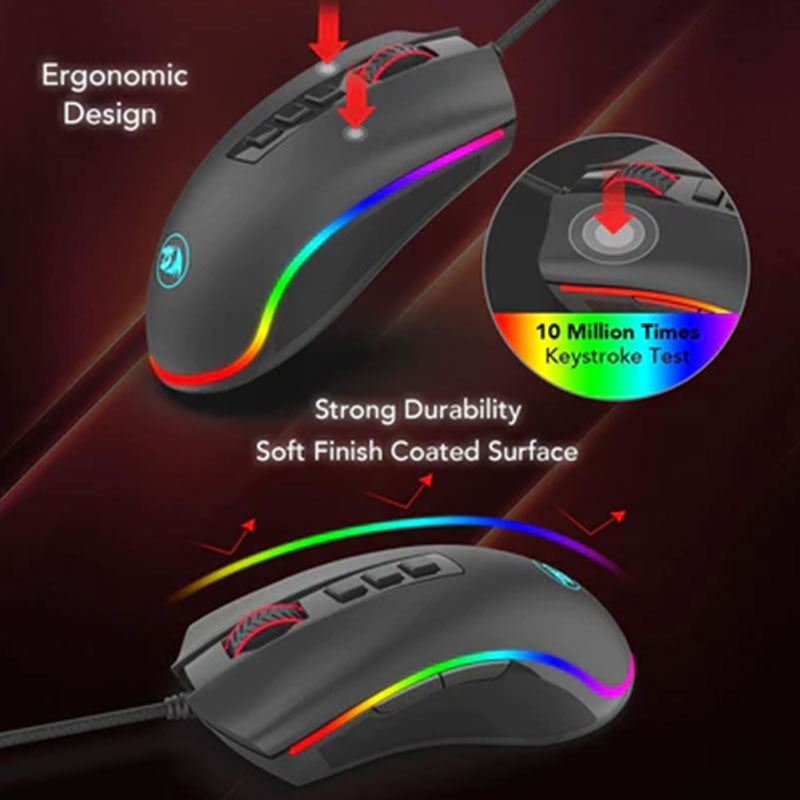 Redragon Mouse Gaming Wired Optical M711-2 - Black