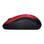 Logitech Mouse Wireless M185 - Black and Red 