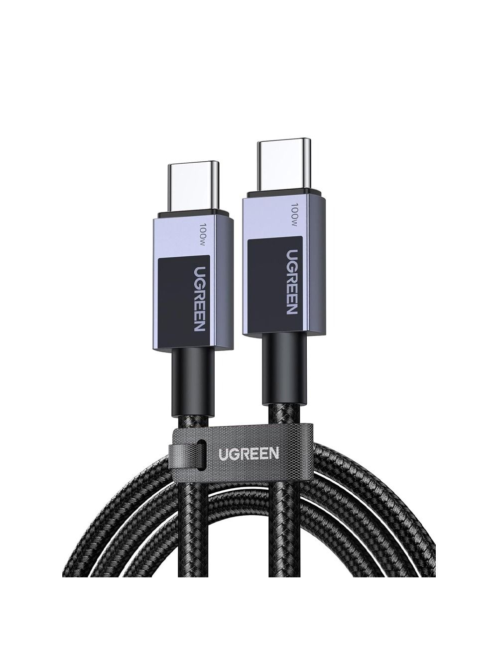 كابل UGREEN USB-C إلى USB-C PD بقدرة 100 واط وطول 2متر L512  - رمادي