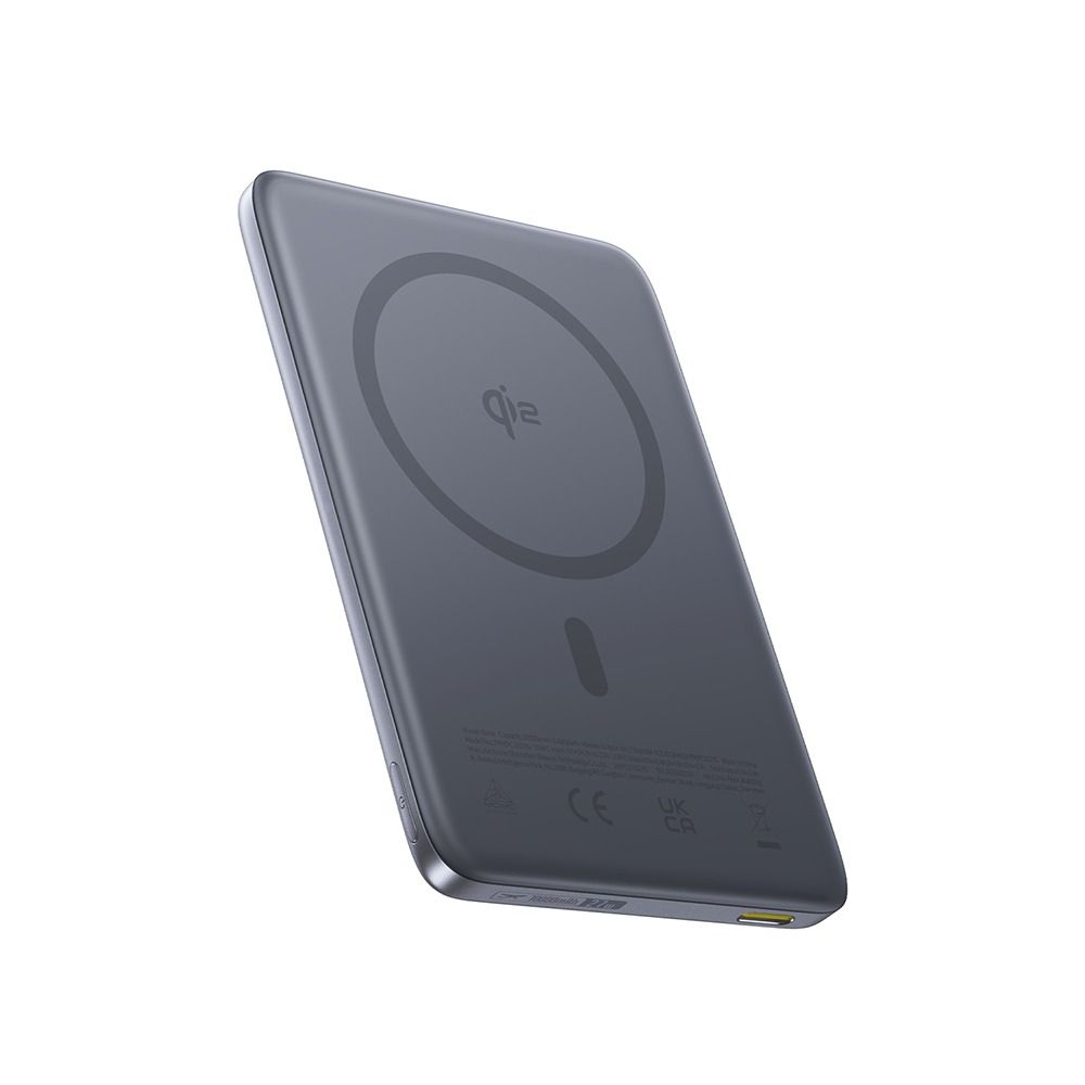 Baseus Power Bank, 10000mAh, 27W Fast Charging, Ultra Slim Magnetic - Black