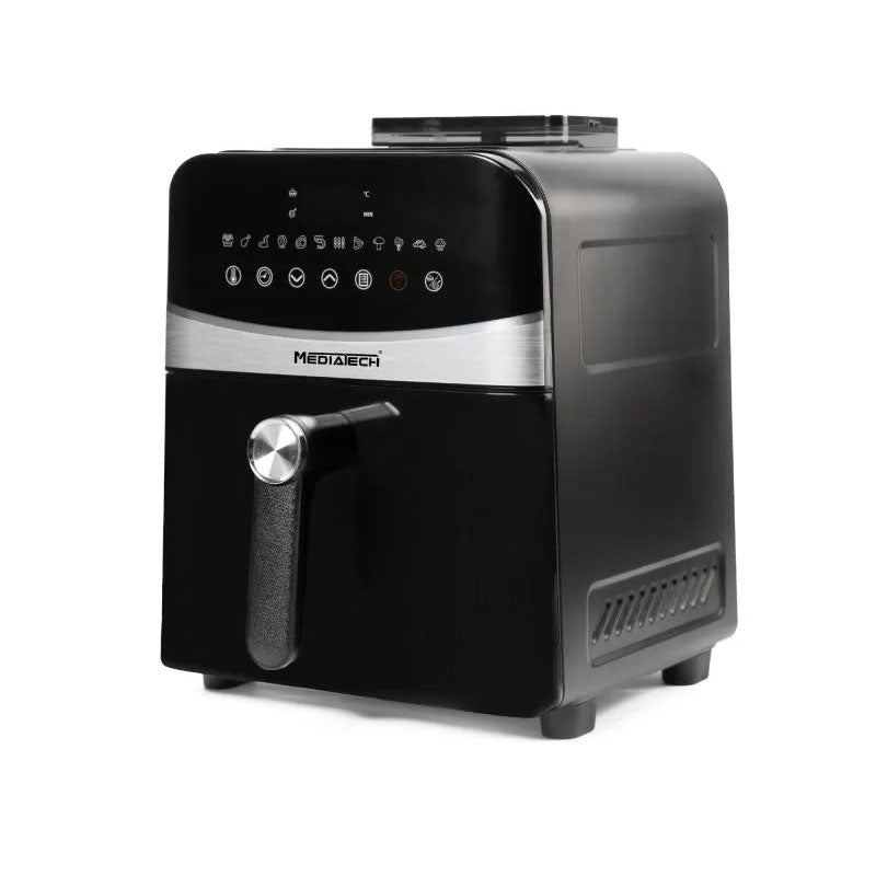 Media Tech Digital Air Fryer 6 Liter 2000 Watt  2 Heater , Black - MT-AF50D