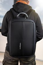 ATA NMR Elegance 17 inch Laptop Backpack Large Capacity USB Charging Waterproof - Black