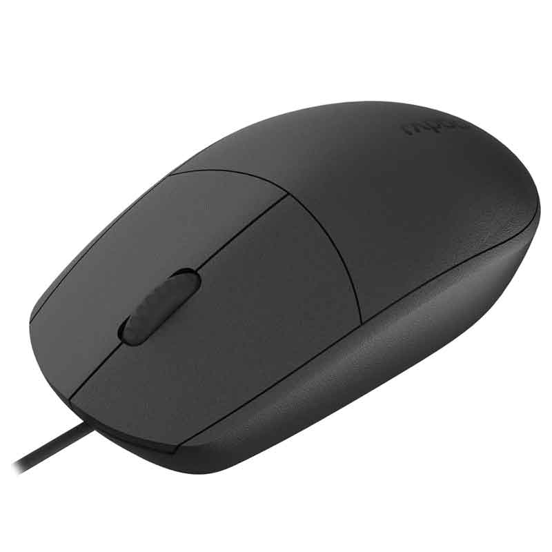 Rapoo Mouse Wired Silent Type-C - Black - N100C