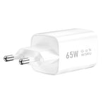 WiWU Nano Series GaN 65W Fast Wall Charging 2 Ports (Type-C & USB), Wi-012EU - White