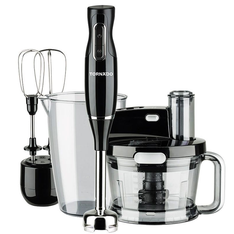 Tornado Hand Blender 1000 Watt, Food Processor, Whisk, THB-1000MKL -  Black