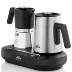 Arzum Okka Rich Moka Pot Turkish Coffee Maker, OK0027 - Black*Silver