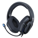 Onikuma X27 Professional Wired Gaming Headset, Microphone, LED Light - Black