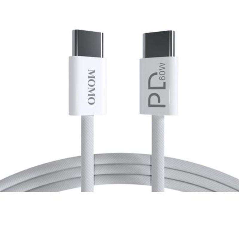 Momo Cable Shield PD 60W Type-C to Type-C, MO-011010 - White
