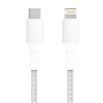 Momo Type-C To Lightning Cable 30W Fast Charging 1.2m, MO-011011 - White
