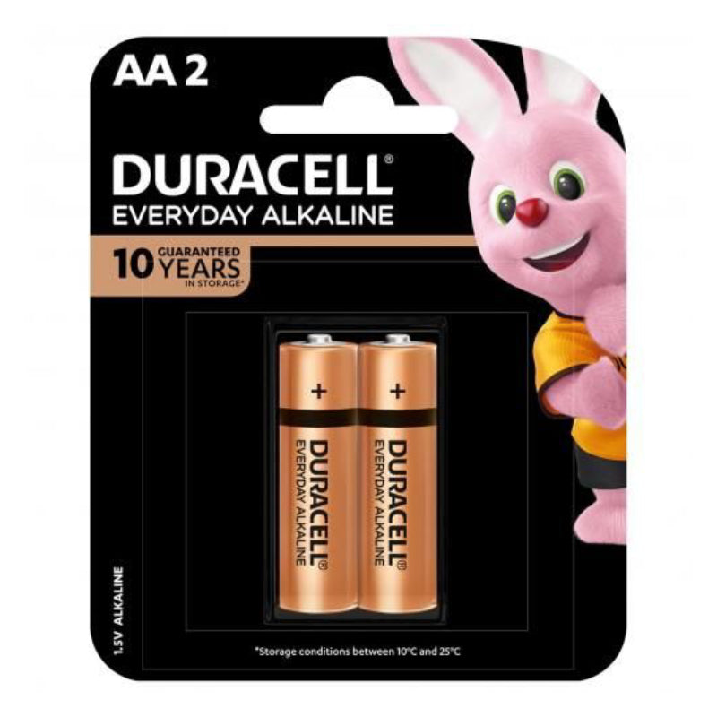 Duracell Battery (AA ) (2s Pack) Everyday Alkaline 