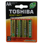 Toshiba pilas 4 u. AA Carbon Zinc R6KE BP-4 1.5V 