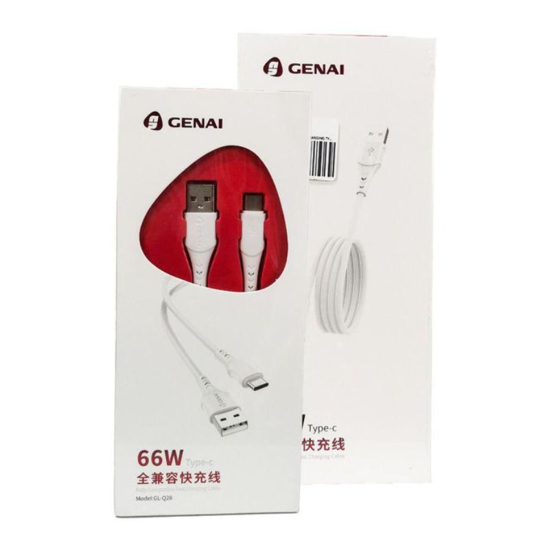 Genai Cable USB To Type-C 66W GL-Q28 - White