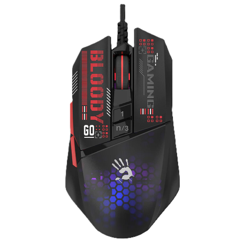 Bloody W60 Max Mini RGB Gaming Mouse RGB - Black