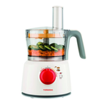 TORNADO Food Processor 1000 Watt 1.2 Liter Bowl 1 Liter Blender - White 