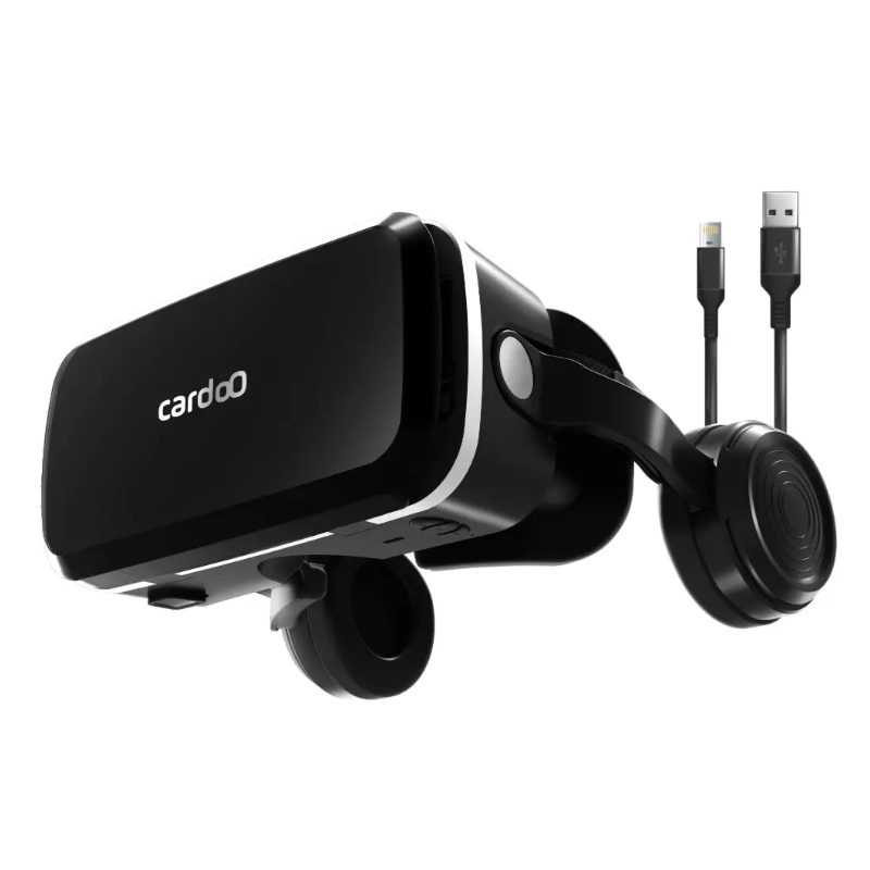 CardoO VR Box Pro Wired VR Glasses with Built-in Headset, CEGVRCO5 - Black