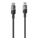 Smart Gate Cable Braided Light Aluminum Type C to Lightning 1m - Black