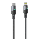 Smart Gate Cable Braided Light Aluminum Type C to Lightning 1m