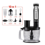 Mienta Turbo Pro 10 in 1 Hand Blender with Chopper ,1000 Watt , 2Liter, HB111538A - Black