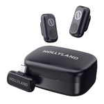 HOLLYLAND LARK A1 USB-C Wireless Lavalier Microphone Duo - Space Grey