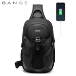 Bange BG 77120 High Quality Multifunctional Crossbody Men Shoulder Waterproof Sling - Black