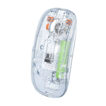 Cobraa T113 Transparent Rechargeable Bluetooth & Wireless Mouse - White