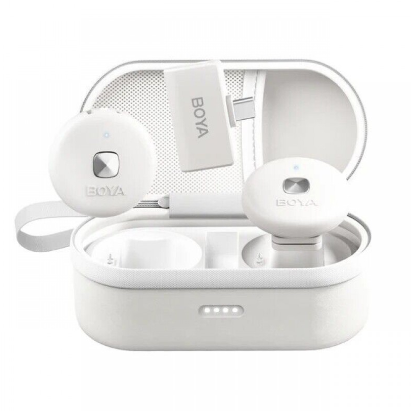 BOYA Omic-U Dual-Channel 2.4GHz Type-C Wireless Microphone - White