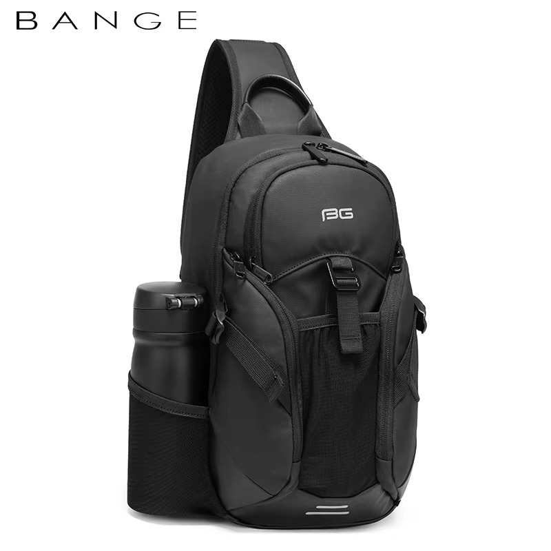 Bange BG 77120 High Quality Multifunctional Crossbody Men Shoulder Waterproof Sling - Black