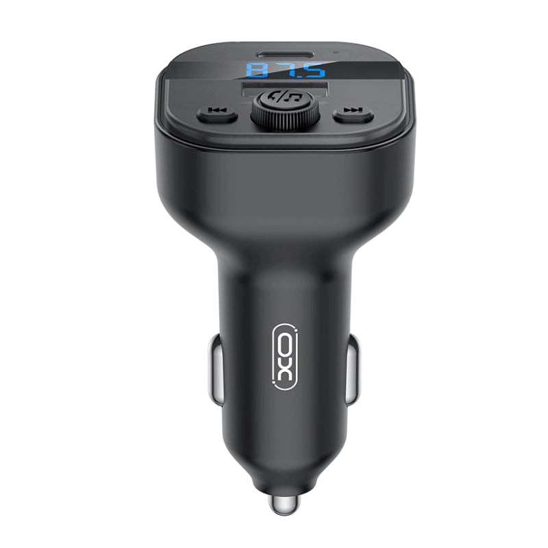 XO Smart Bluetooth MP3 Car Charger Type-C 3A BCC18 - Black