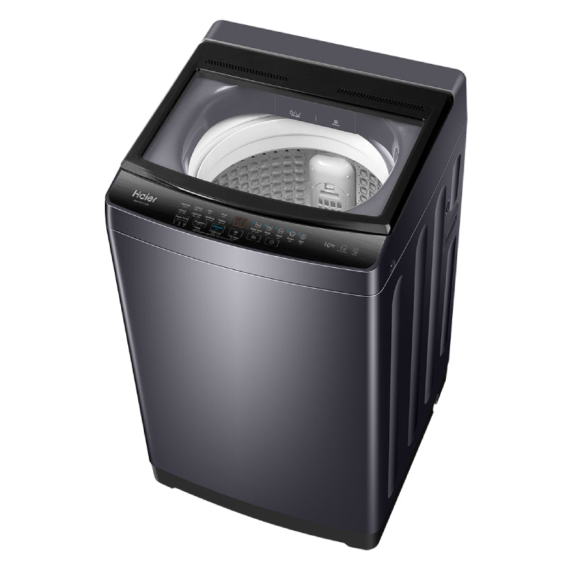 Haier Washing Machine 10kg Top Load, HWM100-316S8 - Dark Silver