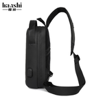 ATA Crossbody Sling Chest Daypack Original High Quality Bag – Black