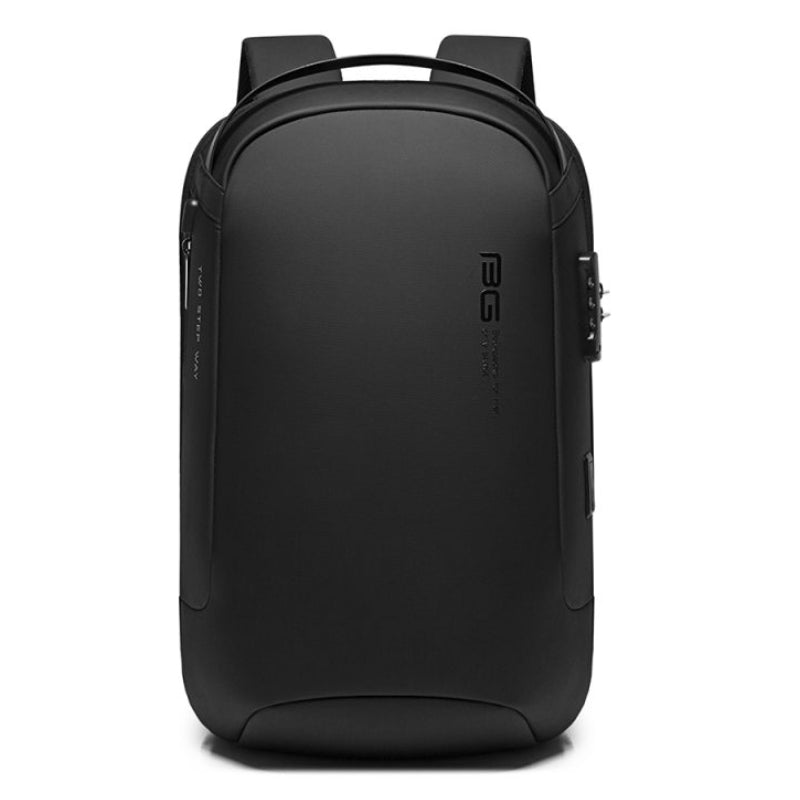 Bange 7225 Waterproof Unisex Travel Laptop Backpack with USB Charging 15.6 inch - Black